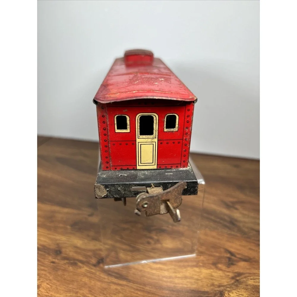 Lionel O27 Gauge Pre-War 8-Wheel Lionel RR Lines 1682‎ Red Cupola Caboose
